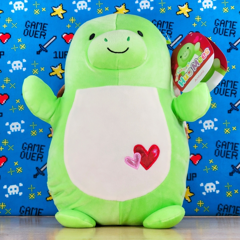 Squishmallow Antoni the Sea Turtle 14" Hug Mees UltraSoft Stuffed Toy Plush NWT